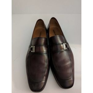 Magnanni Men's Horsebit Loafers Shoes Size 10 M Leather Brown